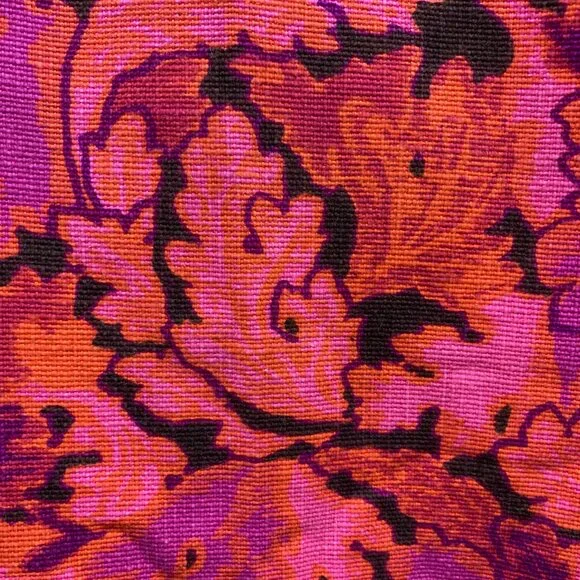 RARE Young Edwardian by Arpeja Bright Pink Psychedelic Skirt Suit Blazer Jacket - Picture 12 of 12